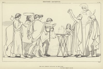 El sacrificio de Néstor de John Flaxman